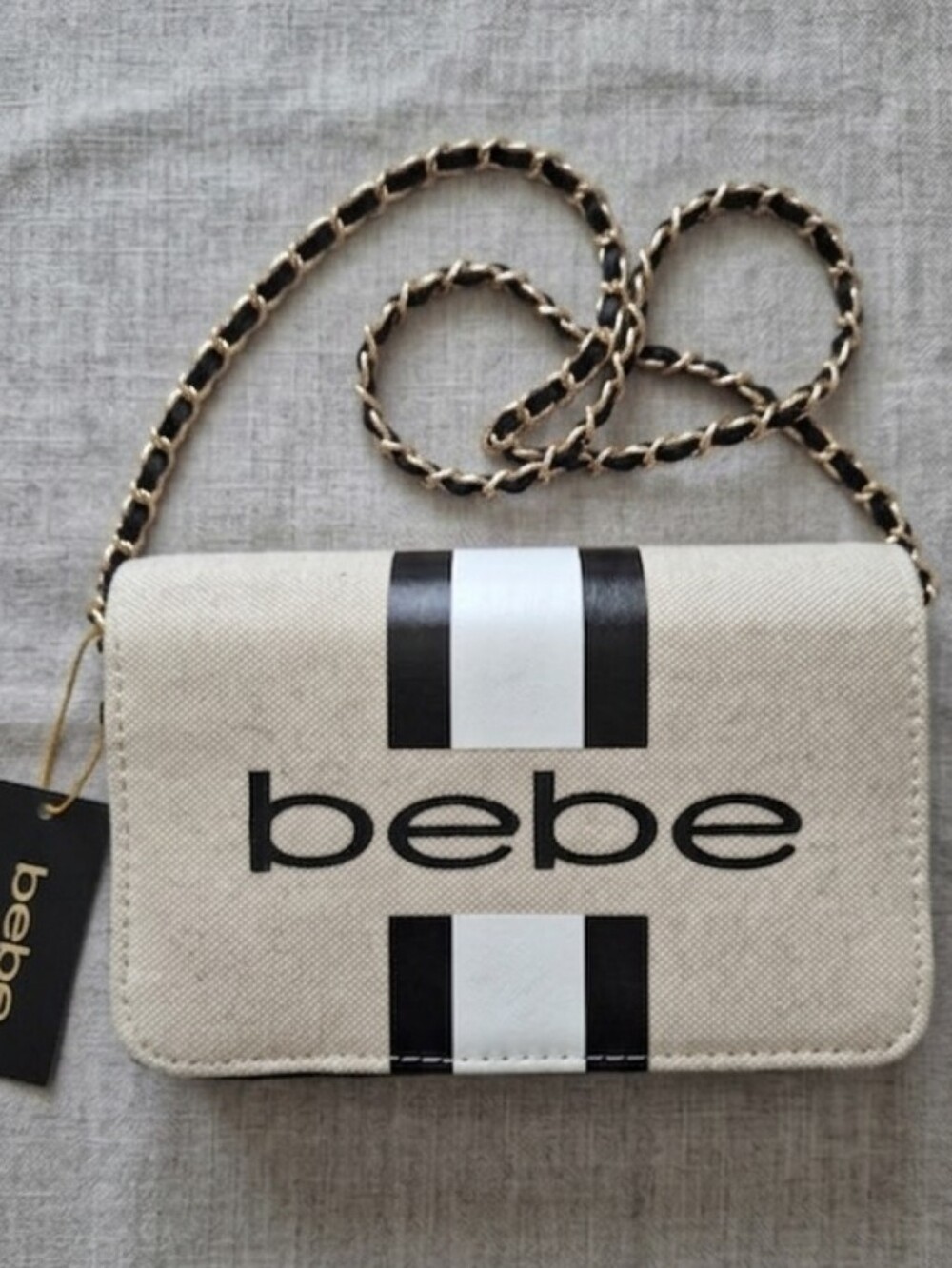 NWT bebe Paisley Canvas Crossbody